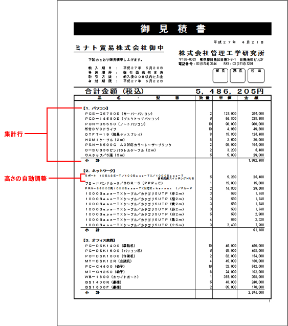 桐ヘルプ 一覧表 オブジェクト レポート